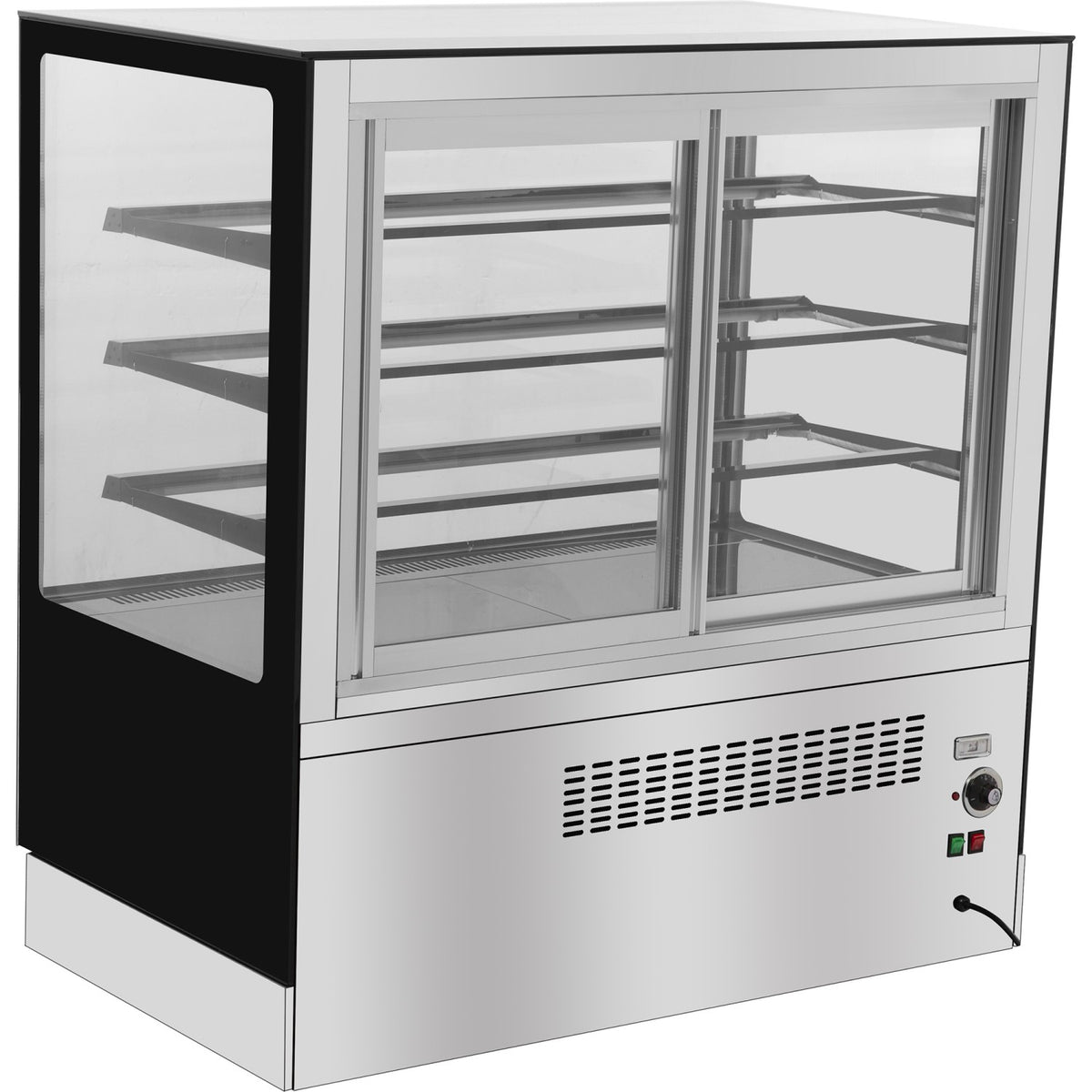 Heated Bakery and Cake Display Unit 3 Shelves 1500mm Width - ZHN018