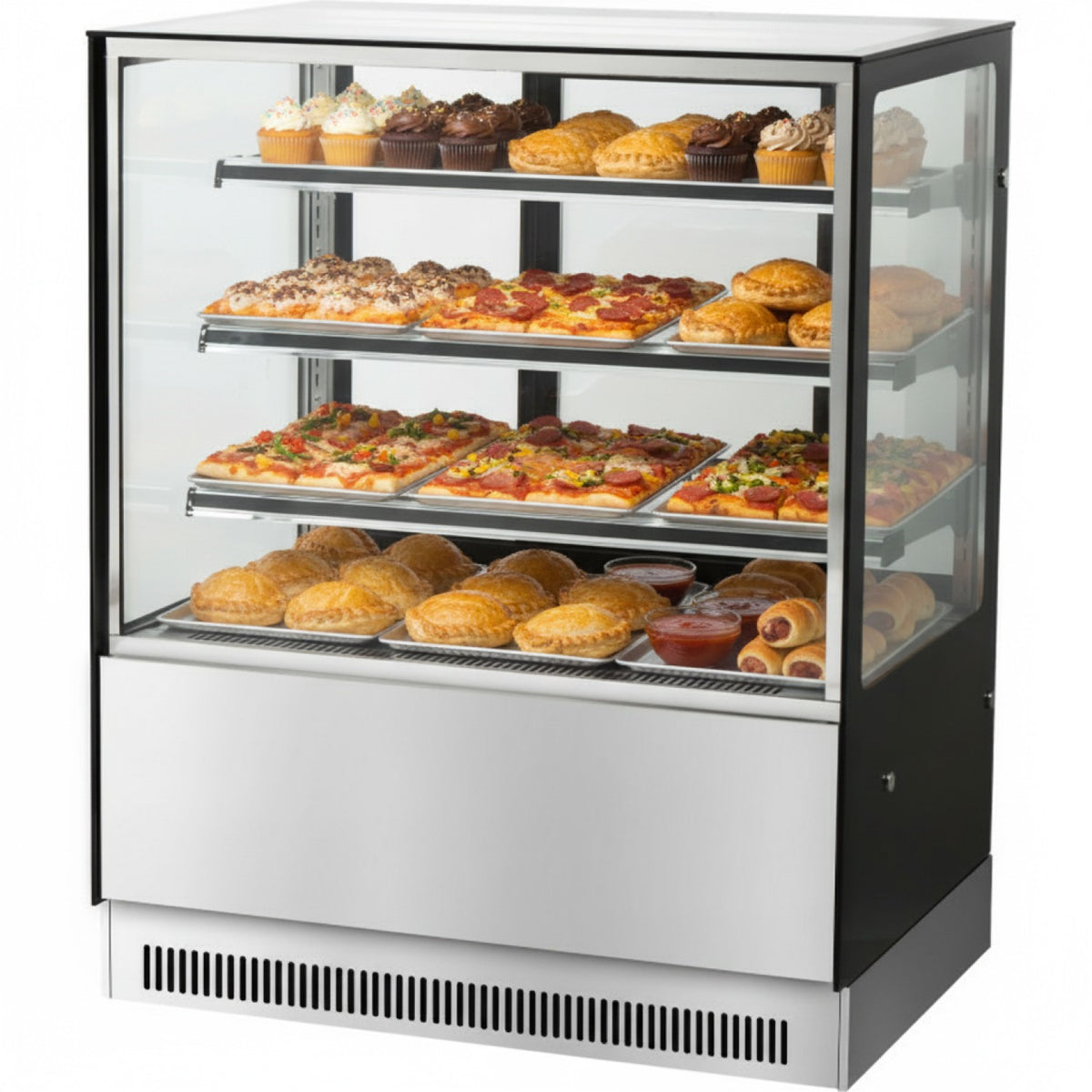 Heated Bakery and Cake Display Unit 3 Shelves 1500mm Width - ZHN018