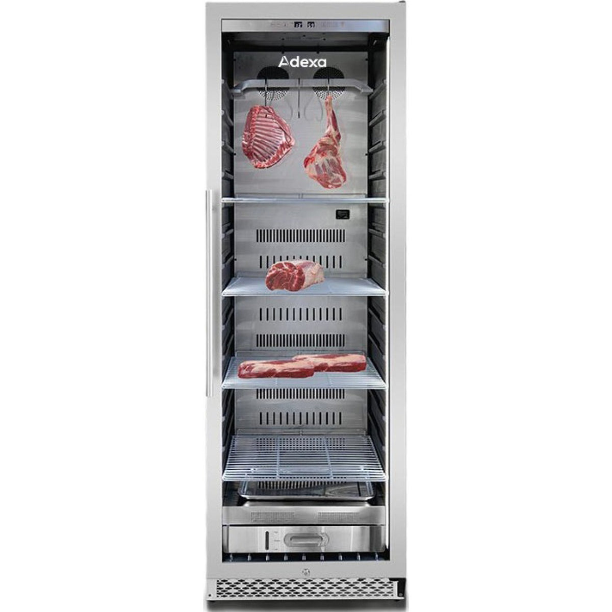 Professional Dry Aging Fridge Meat Maturation Cabinet 425L Stainless Steel 598x680x1818mm - ZSA450N
