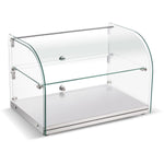 Neutral Display Case Curved 2 Tier 555x380x379mm Stainless steel frame - ZW45RSS