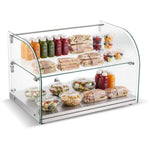 Neutral Display Case Curved 2 Tier 555x380x379mm Stainless steel frame - ZW45RSS