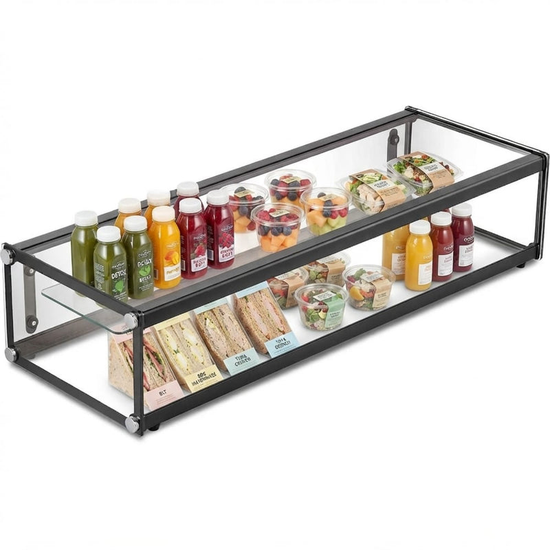 Neutral Display Case Black 920x330x200mm - ZW48SS