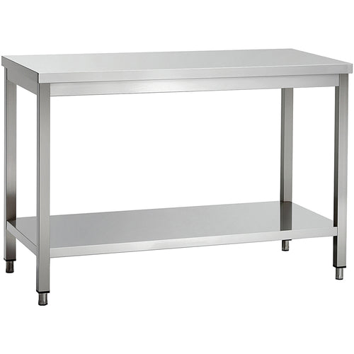 Commercial Stainless Steel 2 Tier Work Table 1200 x 700 x 850mm - QNH66022