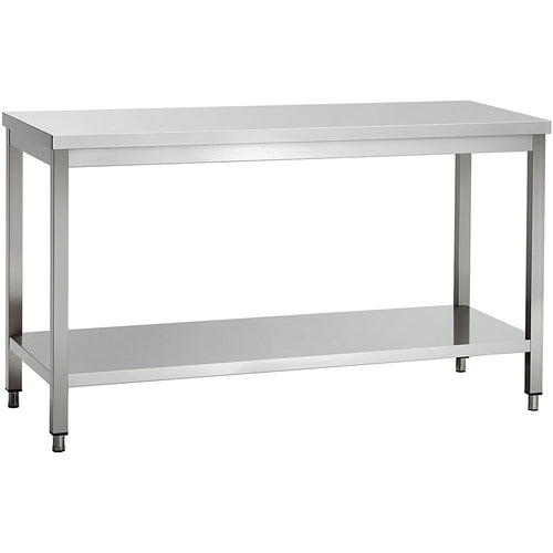 Commercial Stainless Steel 2 Tier Work Table 1500 x 700 x 850mm - QNH66025
