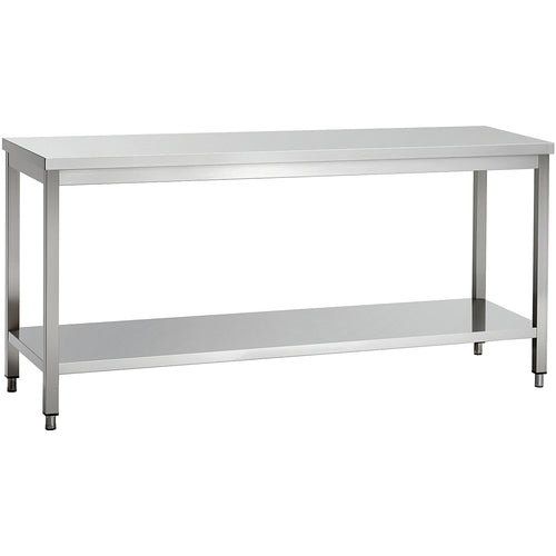 Commercial Stainless Steel 2 Tier Work Table 1900 x 700 x 850mm - QNH66029