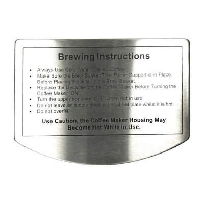 Buffalo Coffee Maker Reservoir Lid - AJ350