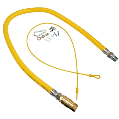 Connect2Gas Braided Quick Release Gas Hose 1/2"x1250mm - AN793