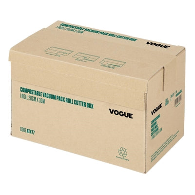 Vogue Compostable Vacuum Pack Roll 200mm x 30m - AT477