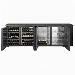 Professional 698L 4-Door Undercounter Back Bar Refrigerator – Black | JTA414