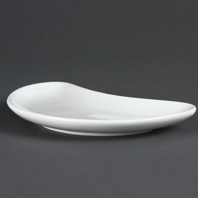Olympia Whiteware Crescent Salad Plates 200mm (12 Pack) - C231
