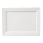 Olympia Whiteware Wide Rim Rectangular Platter 400x295mm - C362