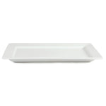 Olympia Whiteware Wide Rim Rectangular Platter 400x295mm - C362