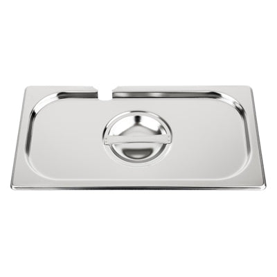 Vogue Stainless Steel 1/3 Gastronorm Notched Lid - CB173