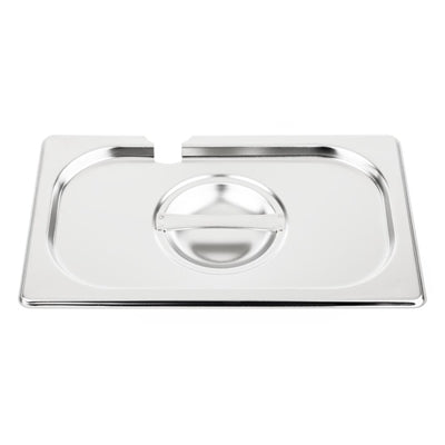 Vogue Stainless Steel 1/4 Gastronorm Notched Lid - CB174