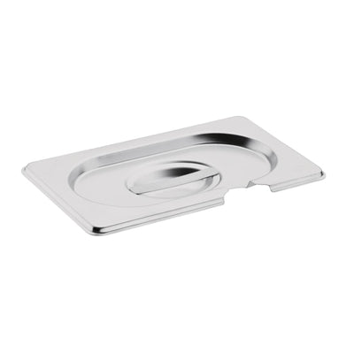 Vogue Stainless Steel 1/9 Gastronorm Notched Lid - CB176