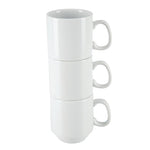 Olympia Whiteware Stacking Mugs 284ml (12 Pack) - CB461