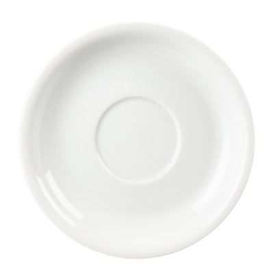Olympia Whiteware Cappuccino Saucers 160mm (12 Pack) - CB463