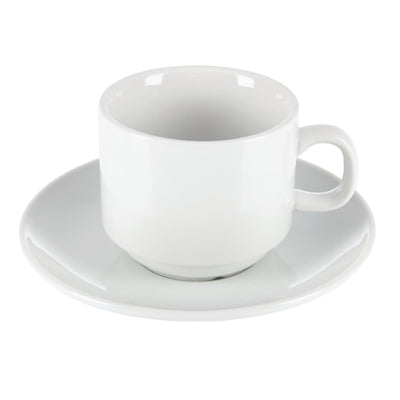 Olympia Whiteware Stacking Saucers 150mm (12 Pack) - CB468
