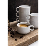 Olympia Whiteware Stacking Espresso Cups 85ml (12 Pack) - CB471