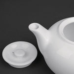 Olympia Whiteware Teapots 426ml (4 Pack) - CB473