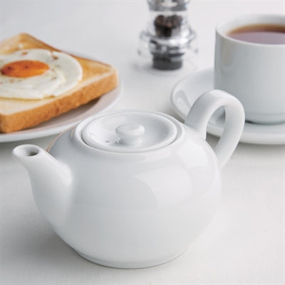 Olympia Whiteware Teapots 426ml (4 Pack) - CB473
