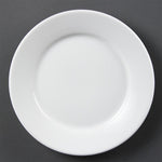 Olympia Whiteware Wide Rimmed Plates 230mm (12 Pack) - CB480
