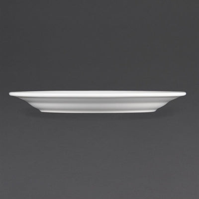 Olympia Whiteware Wide Rimmed Plates 230mm (12 Pack) - CB480