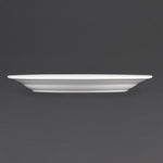 Olympia Whiteware Wide Rimmed Plates 230mm (12 Pack) - CB480