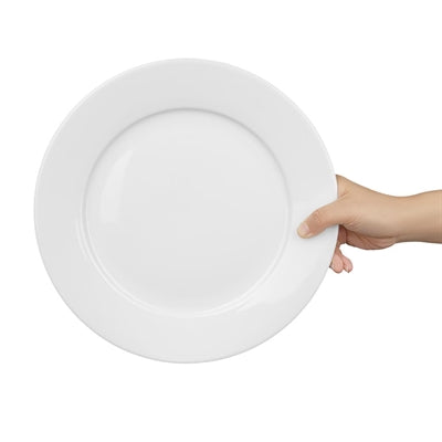 Olympia Whiteware Wide Rimmed Plates 280mm (6 Pack) - CB482