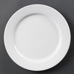 Olympia Whiteware Wide Rimmed Plates 280mm (6 Pack) - CB482