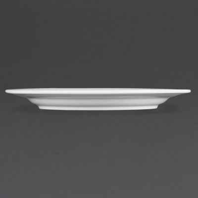 Olympia Whiteware Wide Rimmed Plates 280mm (6 Pack) - CB482