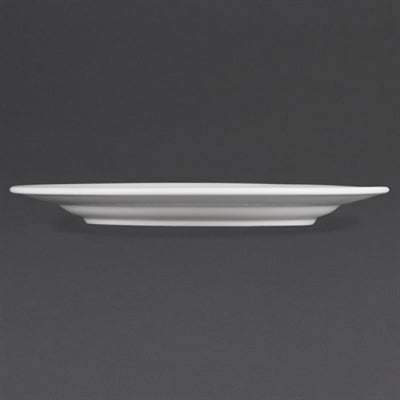 Olympia Whiteware Wide Rimmed Plates 310mm (6 Pack) - CB483