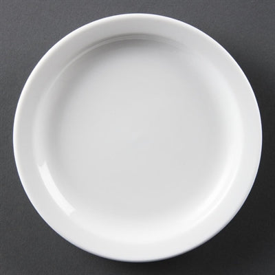 Olympia Whiteware Narrow Rimmed Plates 150mm (12 Pack) - CB486