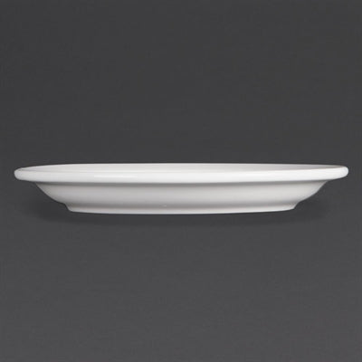 Olympia Whiteware Narrow Rimmed Plates 150mm (12 Pack) - CB486