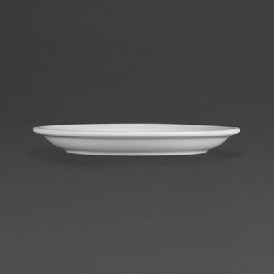 Olympia Whiteware Narrow Rimmed Plates 180mm (12 Pack) - CB487