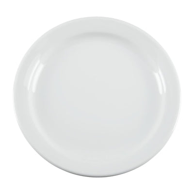 Olympia Whiteware Narrow Rimmed Plates 180mm (12 Pack) - CB487