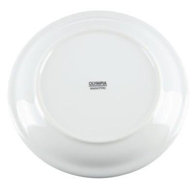 Olympia Whiteware Narrow Rimmed Plates 180mm (12 Pack) - CB487