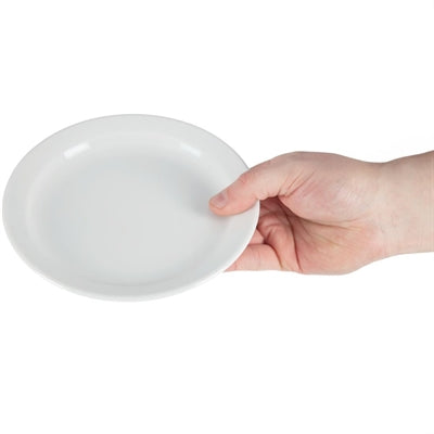 Olympia Whiteware Narrow Rimmed Plates 180mm (12 Pack) - CB487