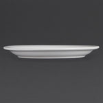 Olympia Whiteware Narrow Rimmed Plates 230mm (12 Pack) - CB489