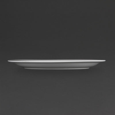 Olympia Whiteware Narrow Rimmed Plates 280mm (6 Pack) - CB491