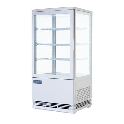 Polar C-Series Energy Efficient Curved Door Display Fridge White 86Ltr - CX576