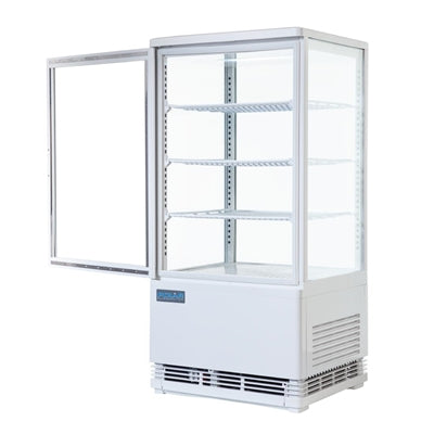 Polar C-Series Energy Efficient Curved Door Display Fridge White 86Ltr - CX576