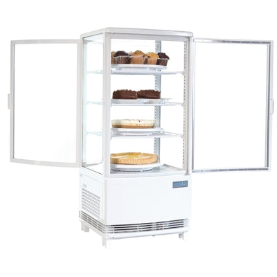 Polar C-Series Energy Efficient Curved Door Display Fridge White 86Ltr - CX576