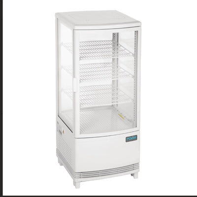 Polar C-Series Energy Efficient Curved Door Display Fridge White 86Ltr - CX576