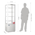 Polar C-Series Energy Efficient Curved Door Display Fridge White 235Ltr - CX575