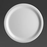 Olympia Kristallon Melamine Narrow Rimmed Plates 229mm (12 Pack) - CB671