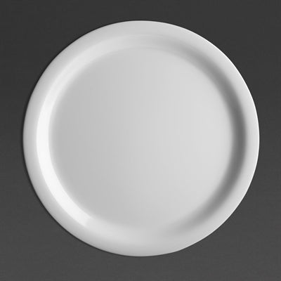 Olympia Kristallon Melamine Narrow Rimmed Plates 229mm (12 Pack) - CB671