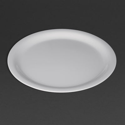 Olympia Kristallon Melamine Narrow Rimmed Plates 229mm (12 Pack) - CB671