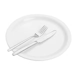 Olympia Kristallon Melamine Narrow Rimmed Plates 267mm (12 Pack) - CB672