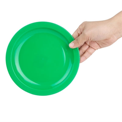 Olympia Kristallon Polypropylene Plates Green 174mm (12 Pack) - CB764